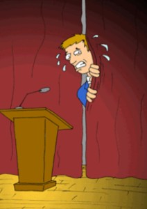 sweating a lot while public speaking
